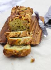 Cake poire roquefort noix